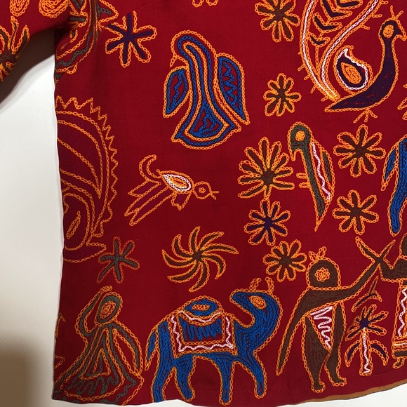 New Wave Ethnic “Messengers” Bohemian Print Top - Picture 6 of 15